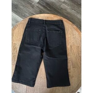 Diane‎ Gilman Denim Black Shorts Size 4